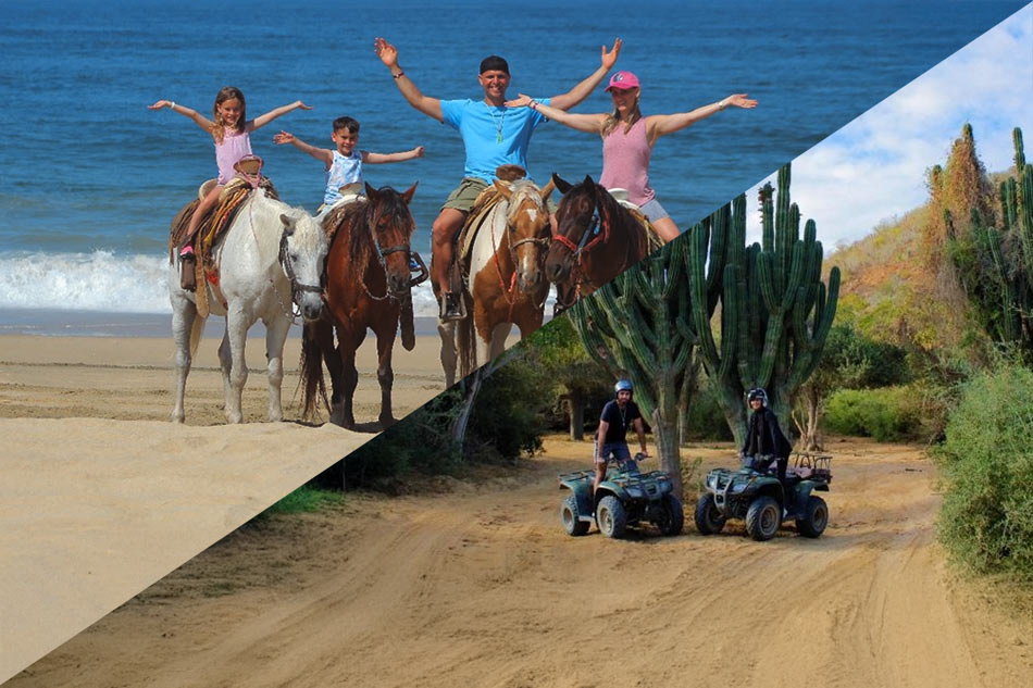 Adventure Combo: ATV and Horseback Riding with Transportation